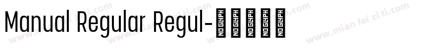 Manual Regular Regul字体转换
